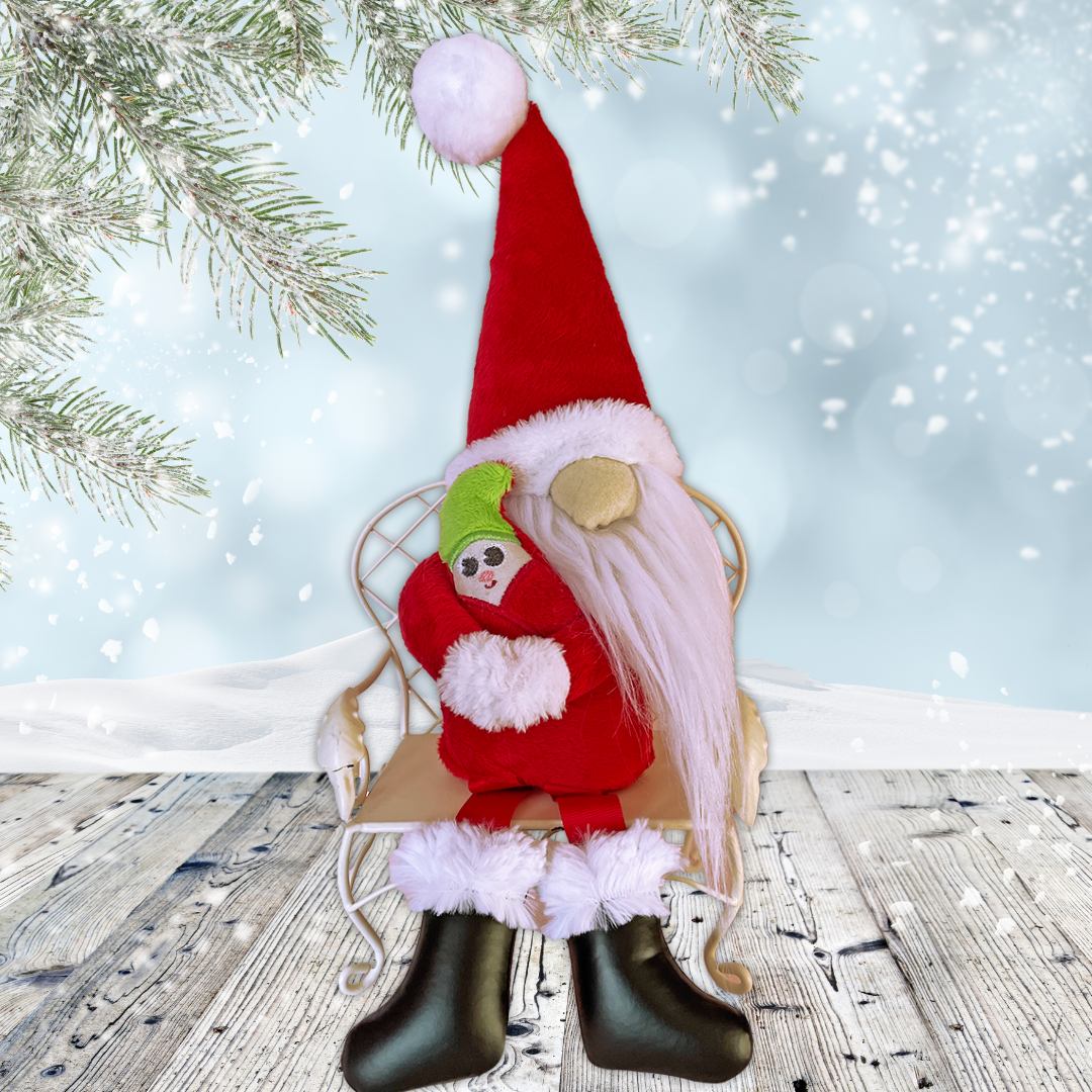 Santa Gnome Sewing Pattern with Bonus Baby Elf