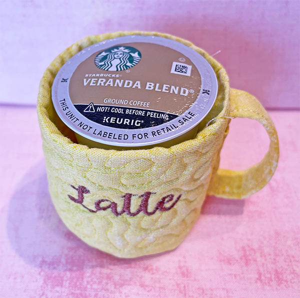 I Latte My Coffee Cup Sleeve and Fabric Coaster Coffee Cup