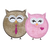 Valentine Owl Applique Set