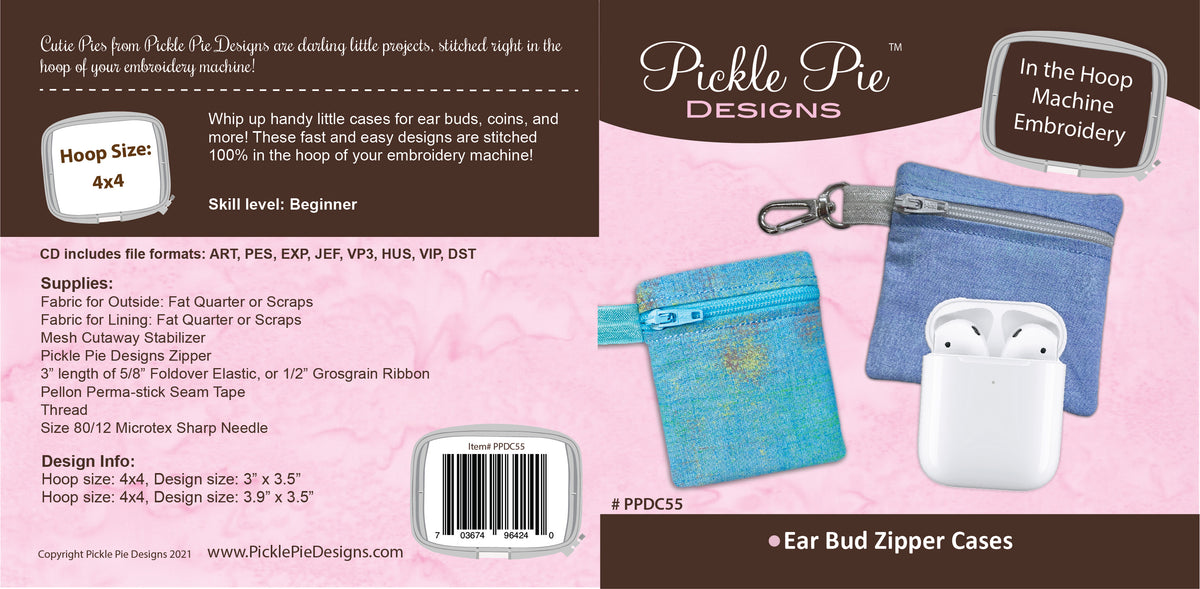 Dealer Only - Ear Bud Zipper Cases Design