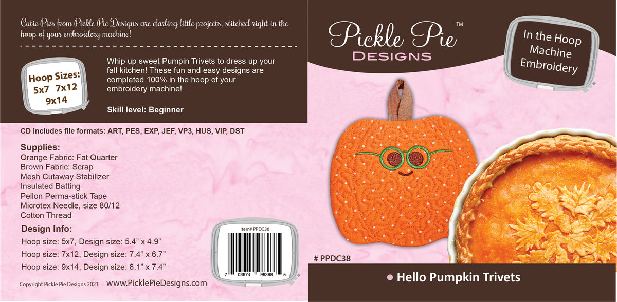 Dealer Only - Hello Pumpkin Trivets Design