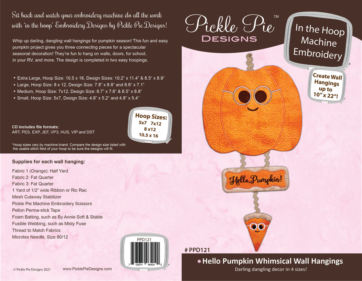 Dealer Only - Hello Pumpkin Whimsical Wall Hangings Design