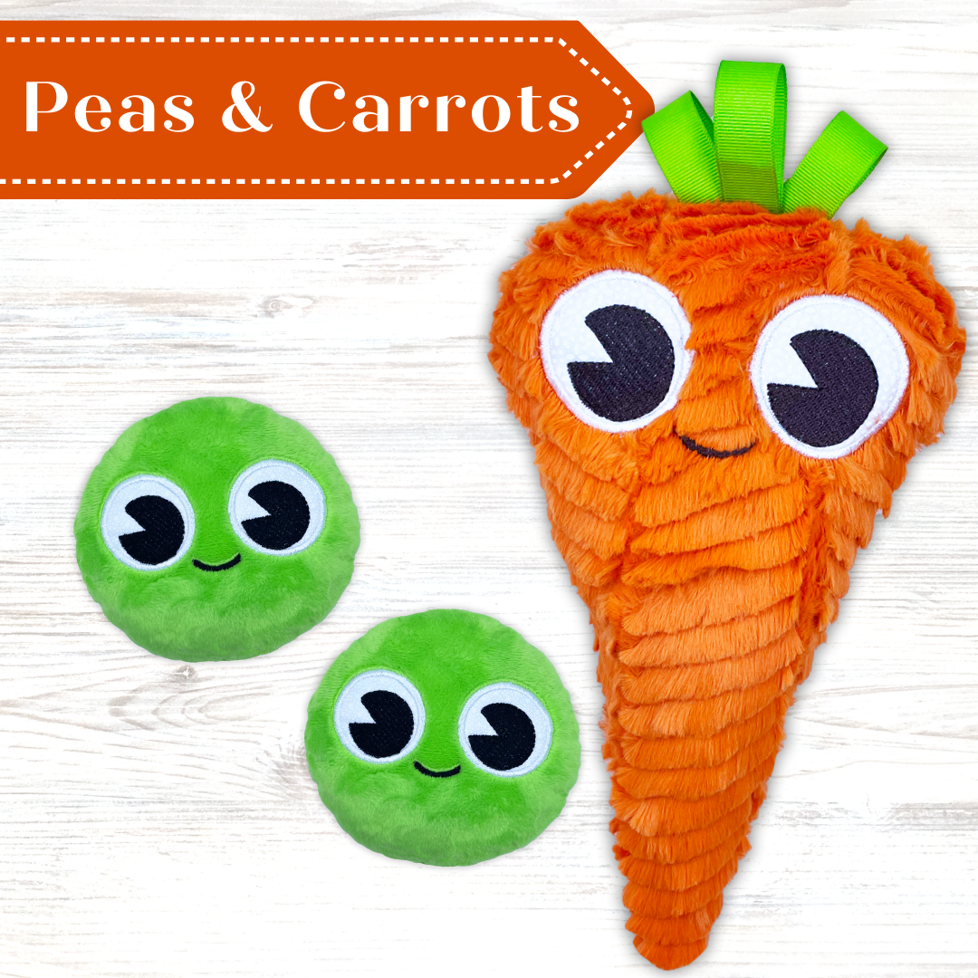Peas &amp; Carrots Softies In the Hoop