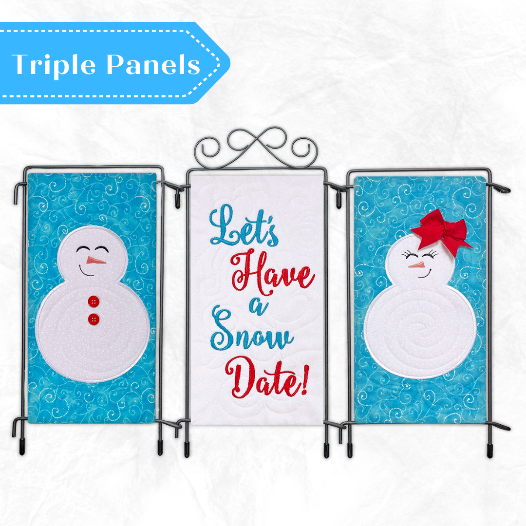 Snow Date Triple Treat Panels Design Set