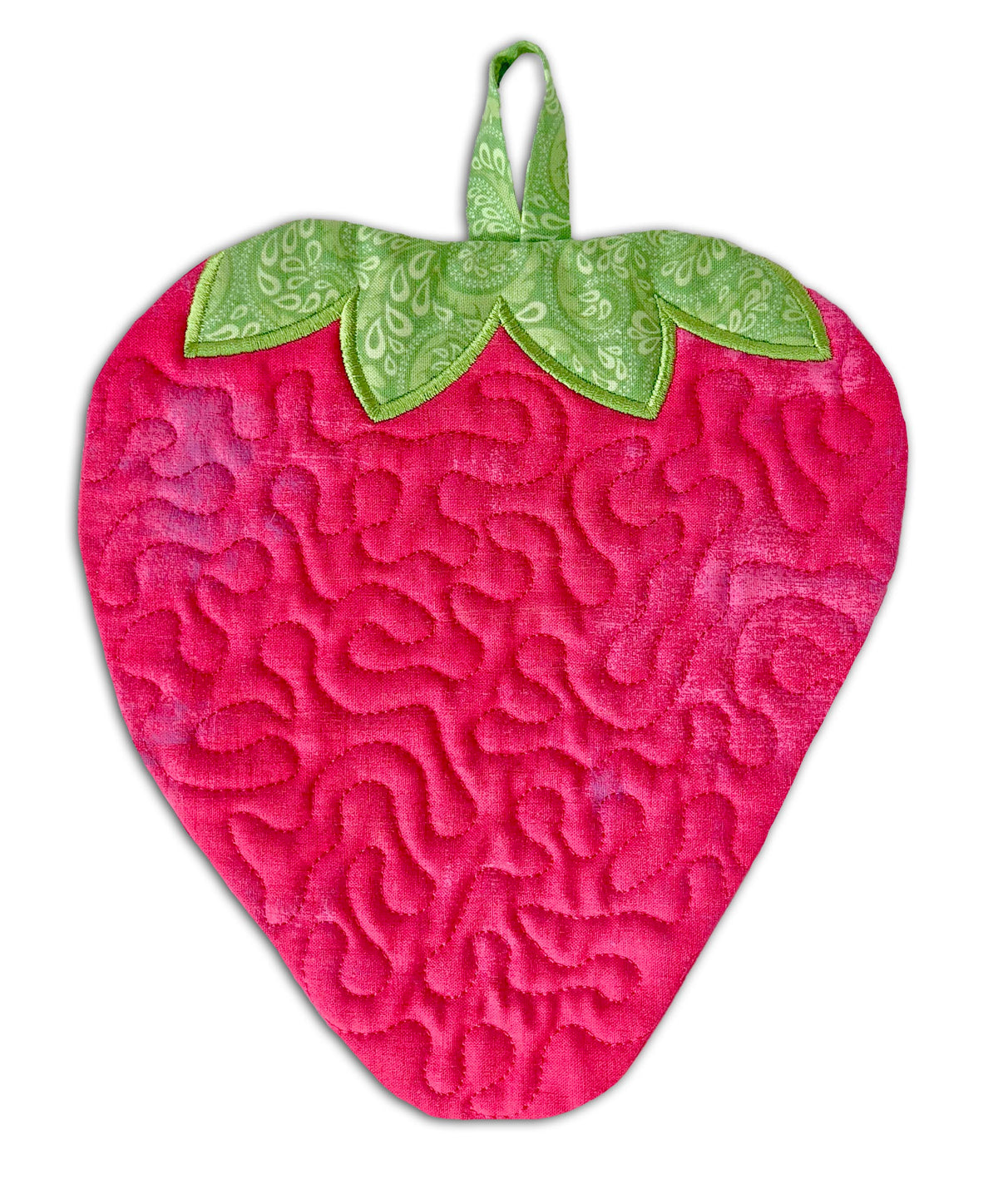 Strawberry Trivet In the Hoop Embroidery Design