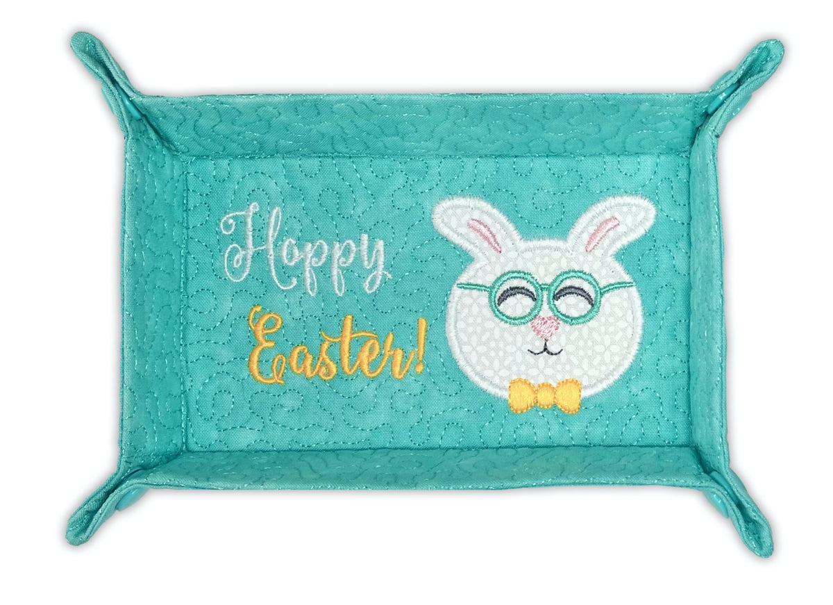 Easter Bunny Trays In the Hoop Machine Embroidery Designs