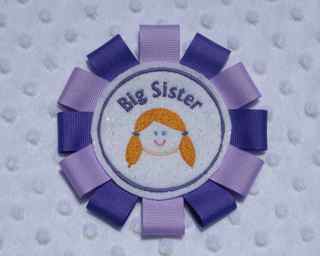 Big Sister Badge In the Hoop