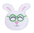 Easter Bunny and Carrot Pin Pals In the Hoop Machine Embroidery Design Set