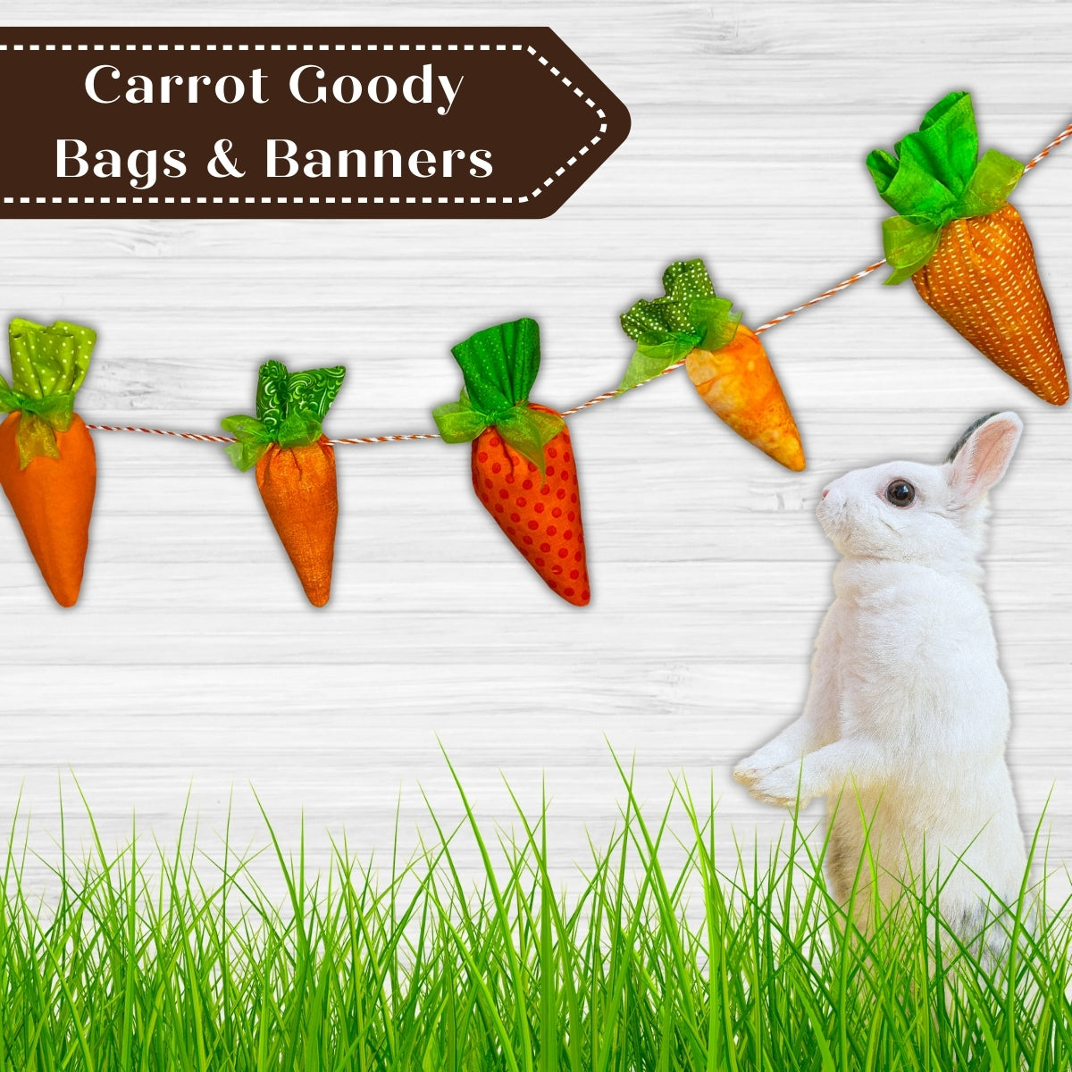 Easter Carrot Goody Bags &amp; Banners In the Hoop Machine Embroidery Designs