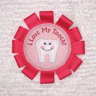 Lost My Tooth Badge In the Hoop