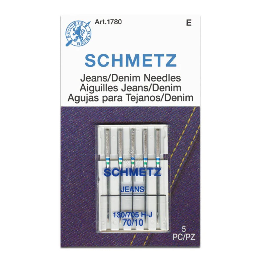 Schmetz Denim Needles, size 100 for Jelly Roll Rugs