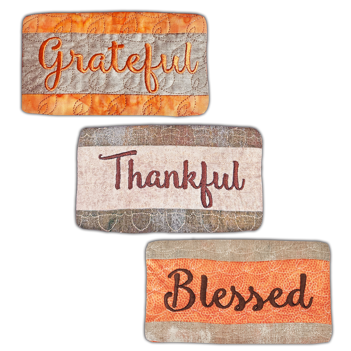 Autumn Bowl Fillers + Tiered Tray Machine Embroidery Design Set