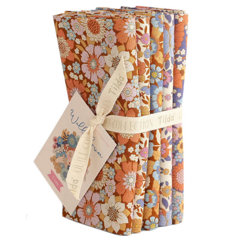 Tilda Wallflower Fat Quarter Fabric Bundles: Choose Your Colorway