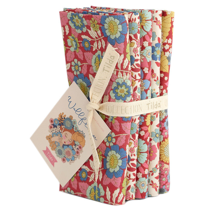 Tilda Wallflower Fat Quarter Fabric Bundles: Choose Your Colorway