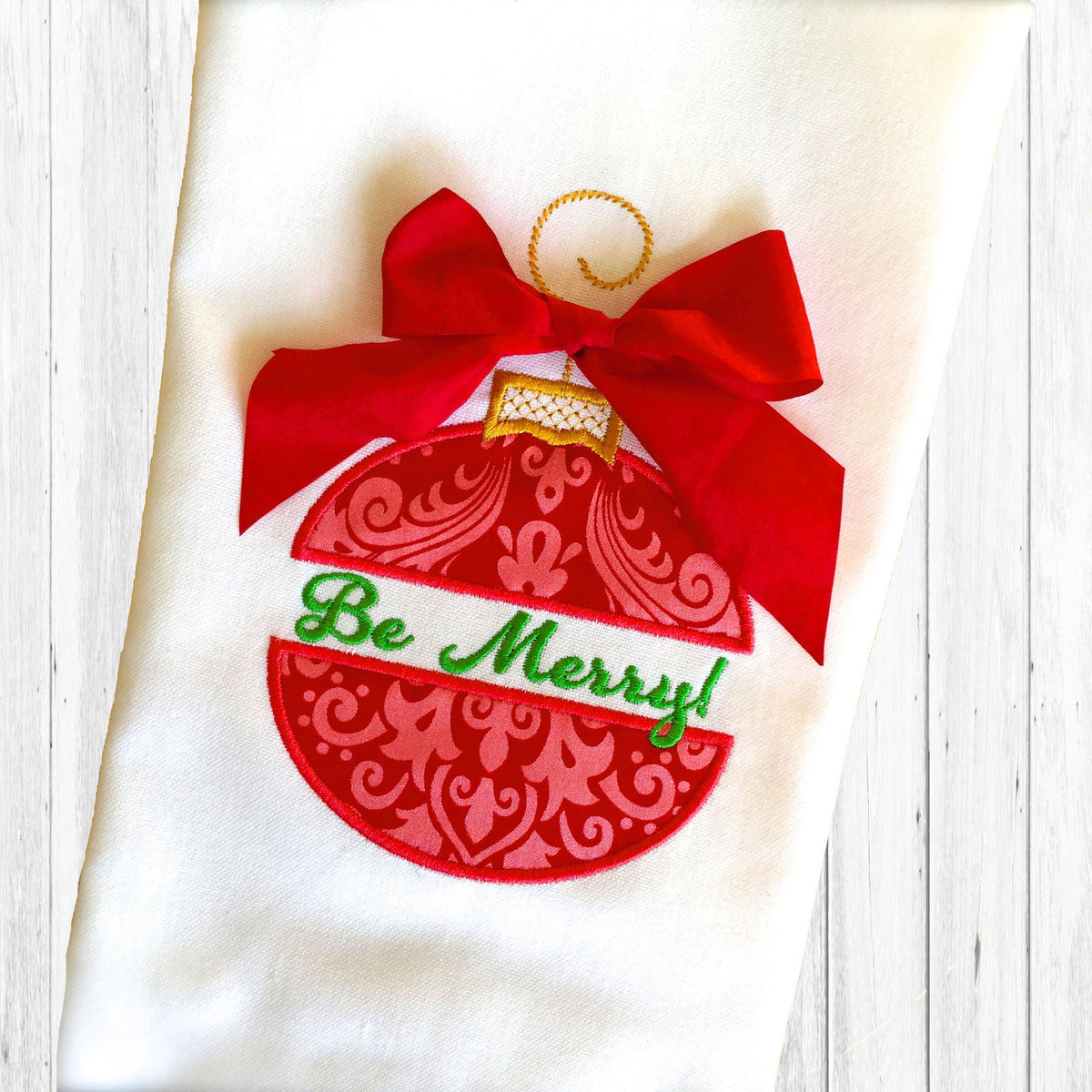 LIVE Christmas In-the-Hoop Machine Embroidery Tea Towel Workshop Bundle