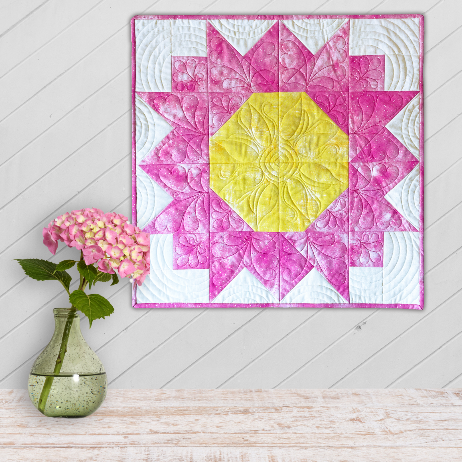 Bloom Quilt In-the-Hoop Quilt Embroidery Design Set