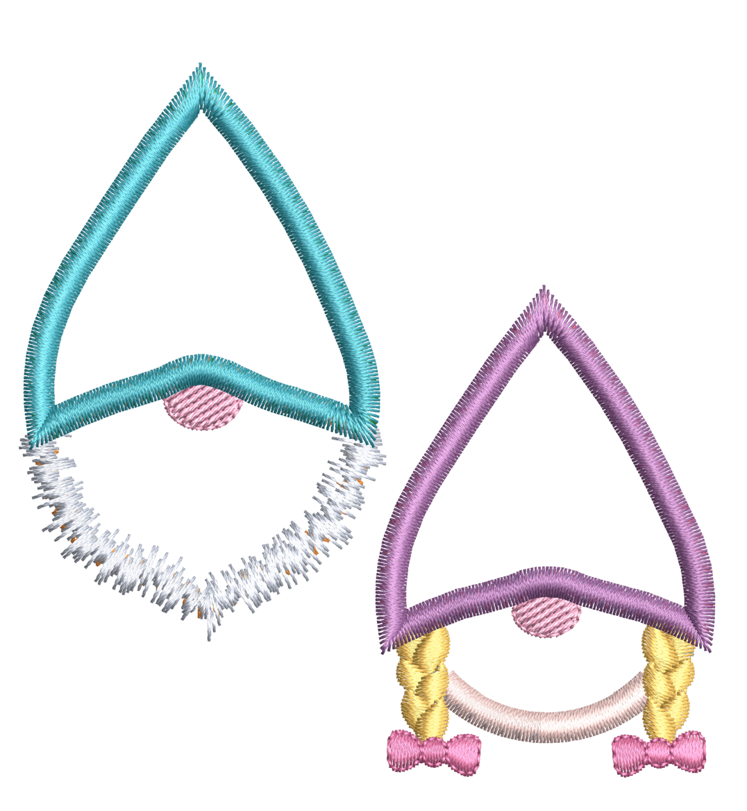 Gnomes & Mushrooms Applique Set