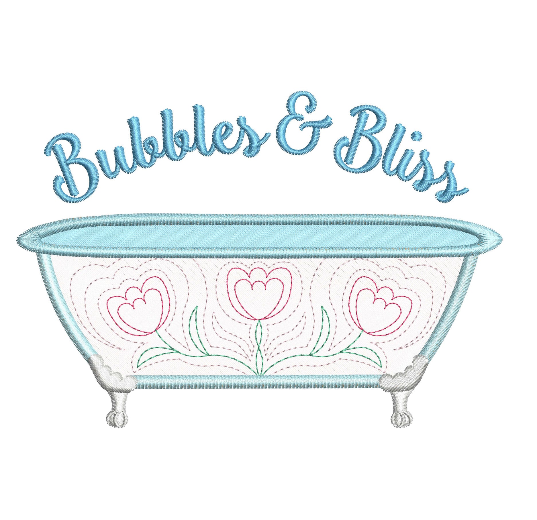 Starter Series Machine Embroidery Kit No. 02: Bubbles & Bliss Wash Cloth