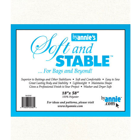 Foam Batting: ByAnnie's Soft and Stable - 18" x 58" - white