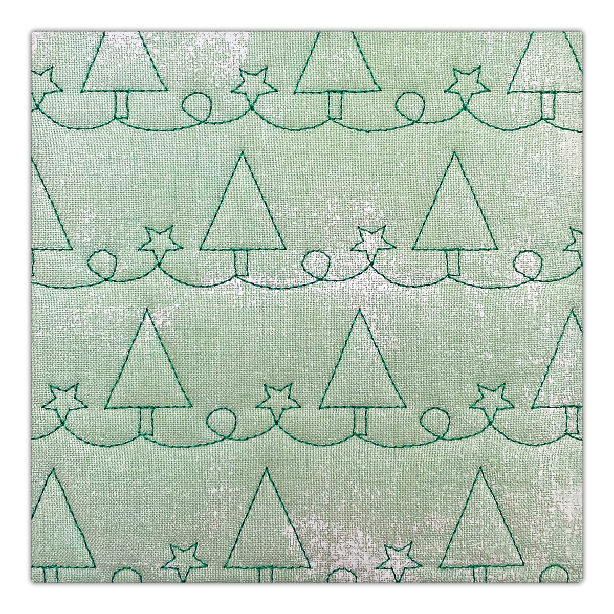 Christmas Trees &amp; Stars Quilting &amp; Backgrounds Machine Embroidery Design Set