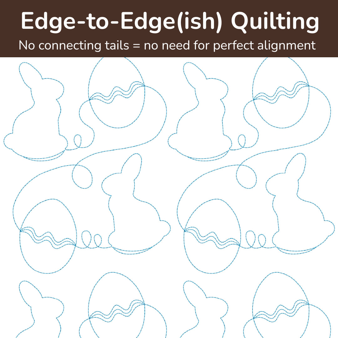 Easter Edge to Edge Quilting