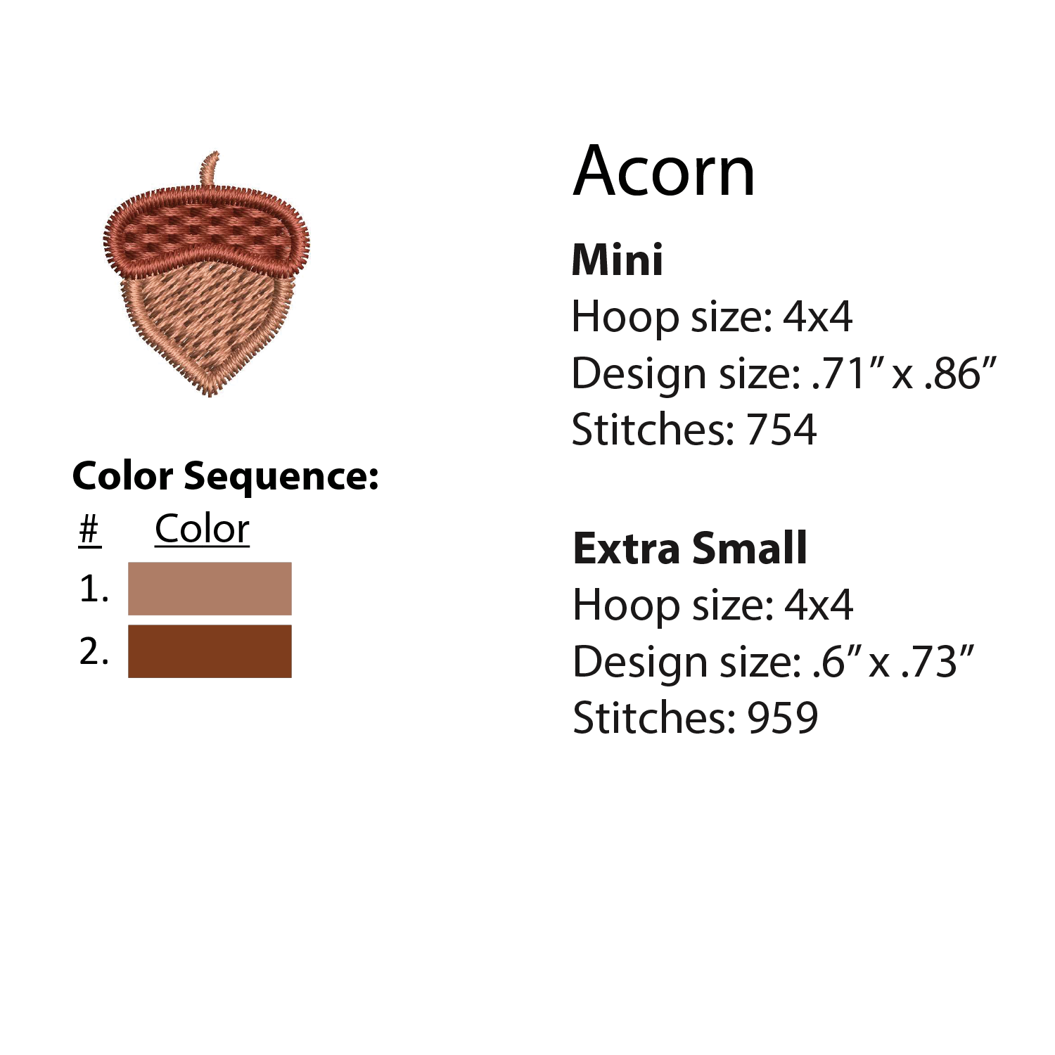 Fall Minis Machine Embroidery Design Set