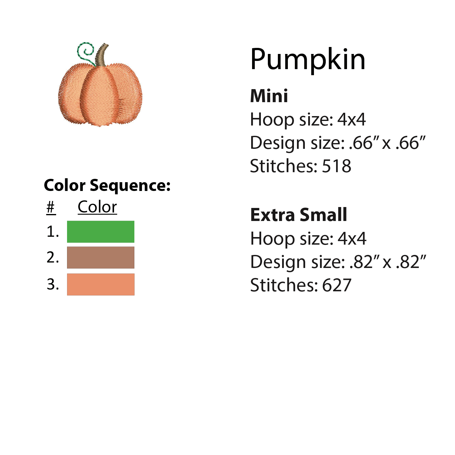 Fall Minis Machine Embroidery Design Set