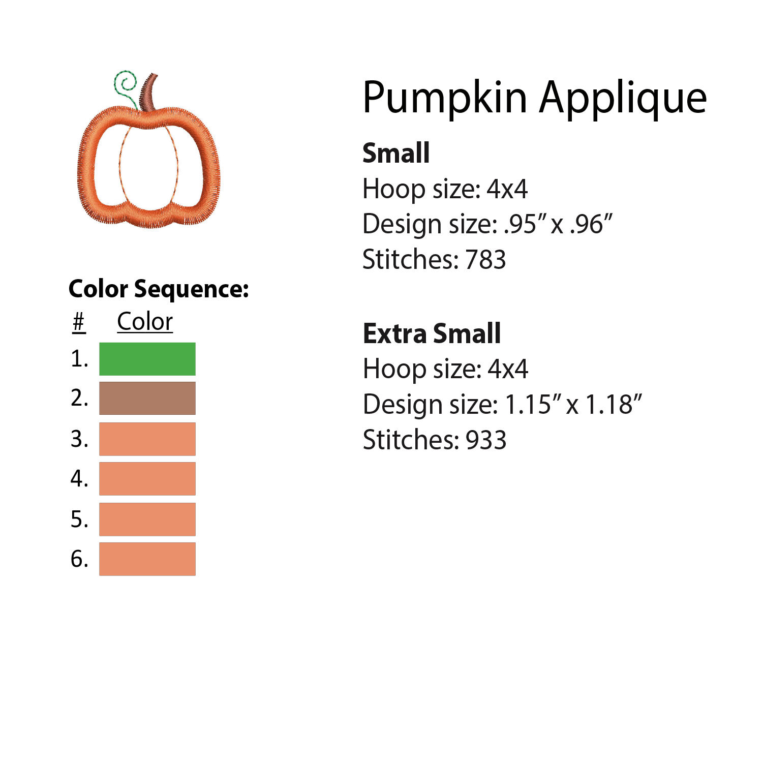 Fall Minis Machine Embroidery Design Set