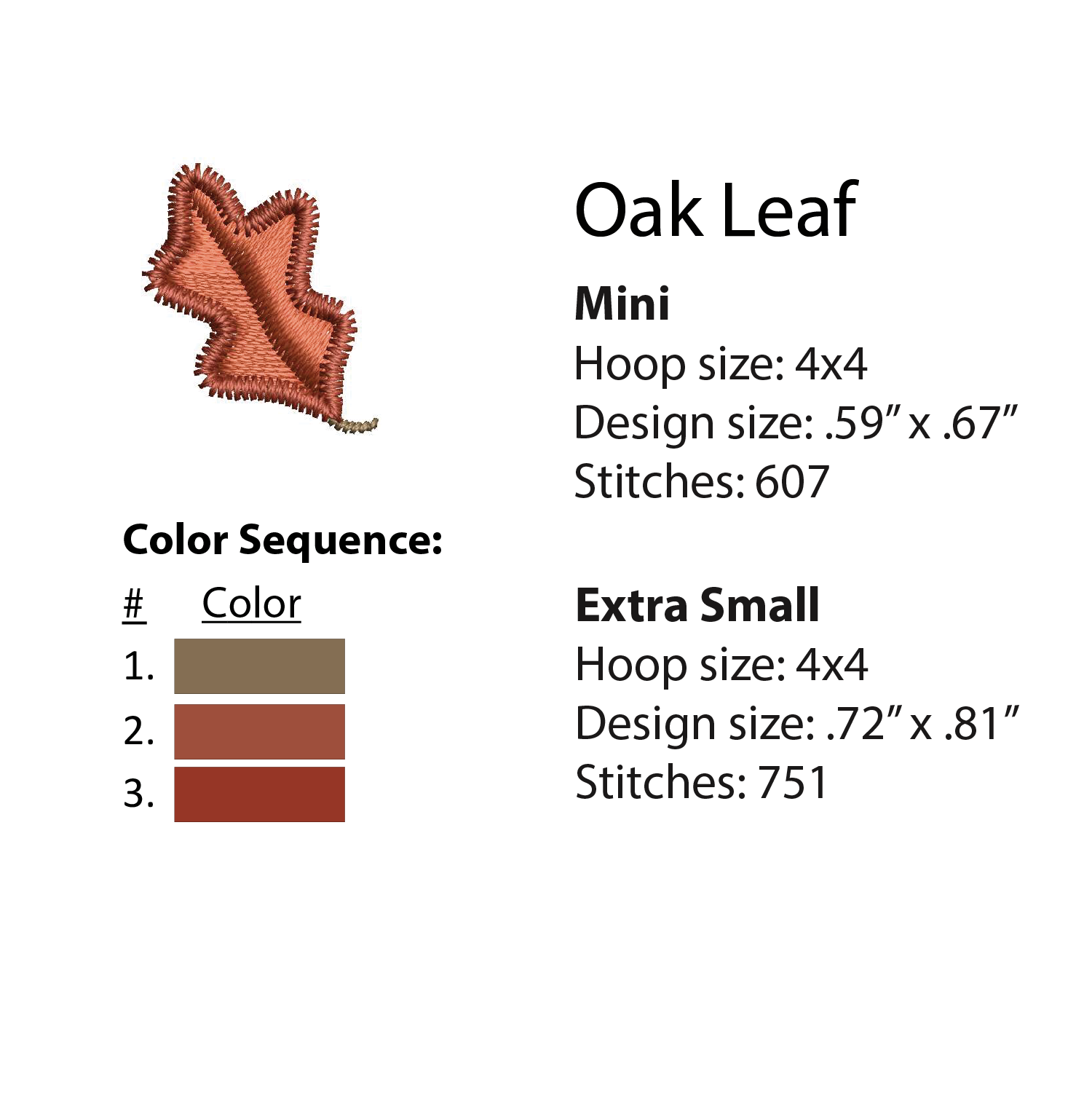 Fall Minis Machine Embroidery Design Set