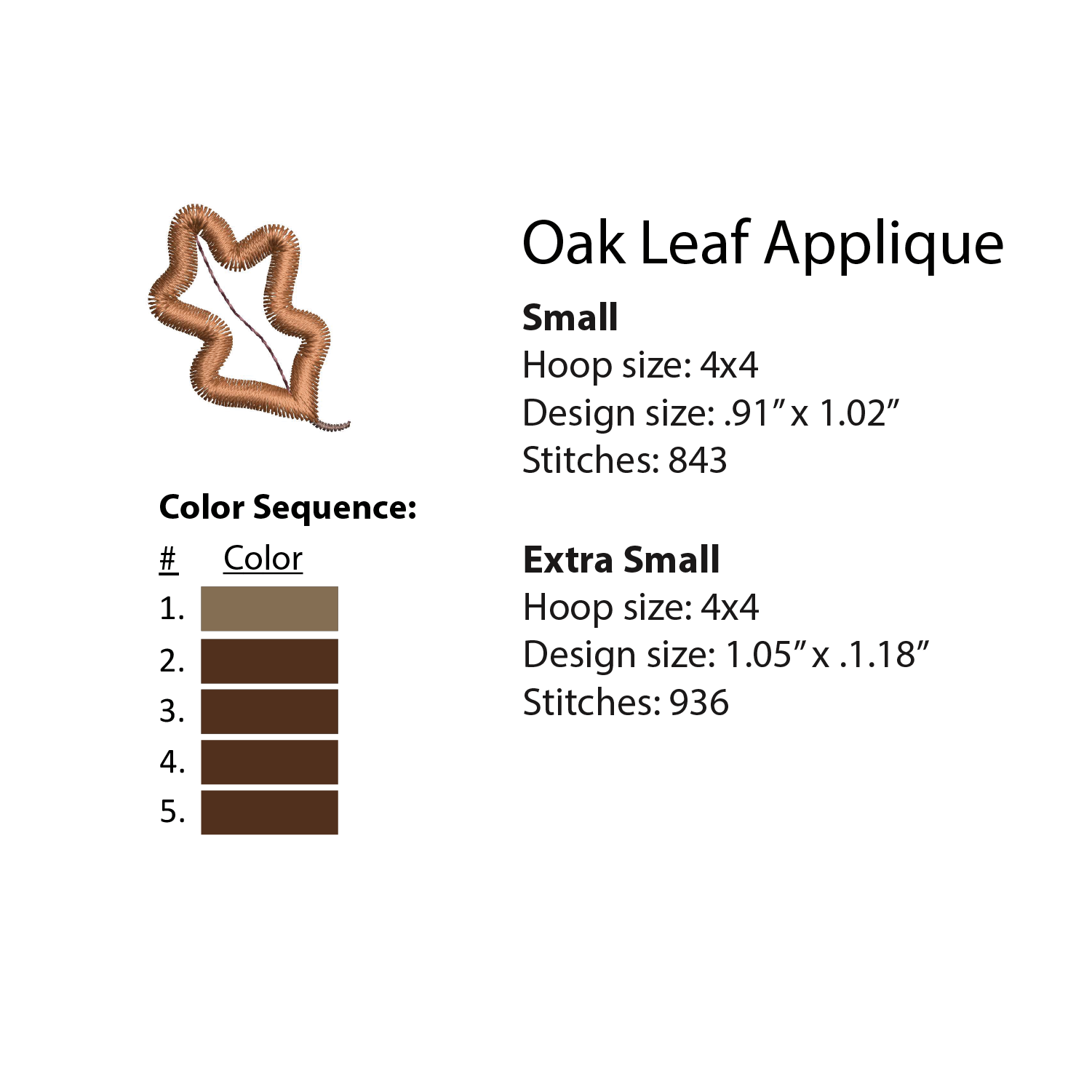 Fall Minis Machine Embroidery Design Set