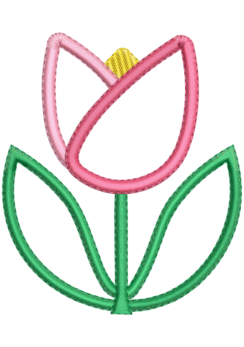 Tulip Towel Toppers In-the-Hoop Machine Embroidery Design Set