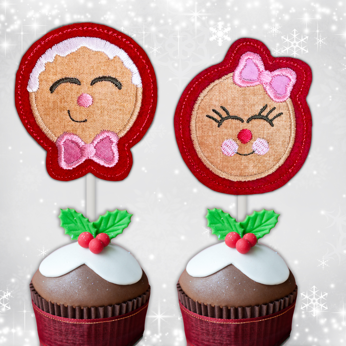 Gingerbread Lollipop Toppers