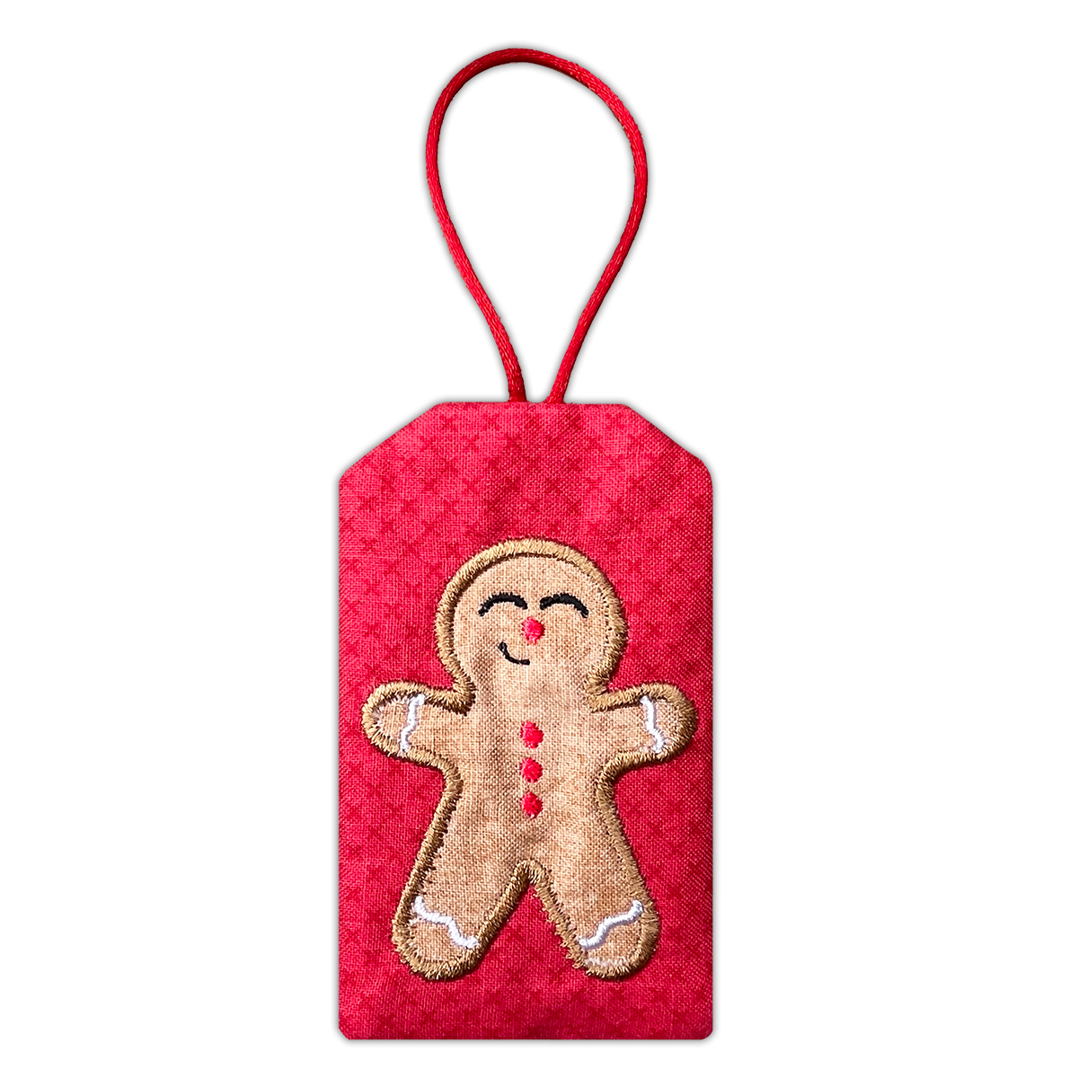 Gingerbread Gift Card Holder and Tag In the Hoop Embroidery Design