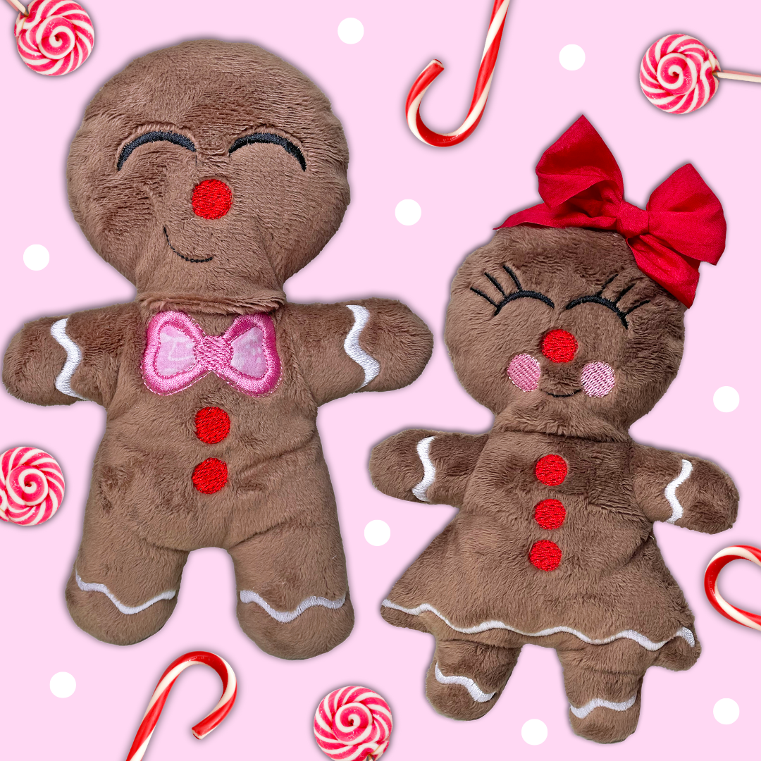 Gingerbread Softies In the Hoop Machine Embroidery Design