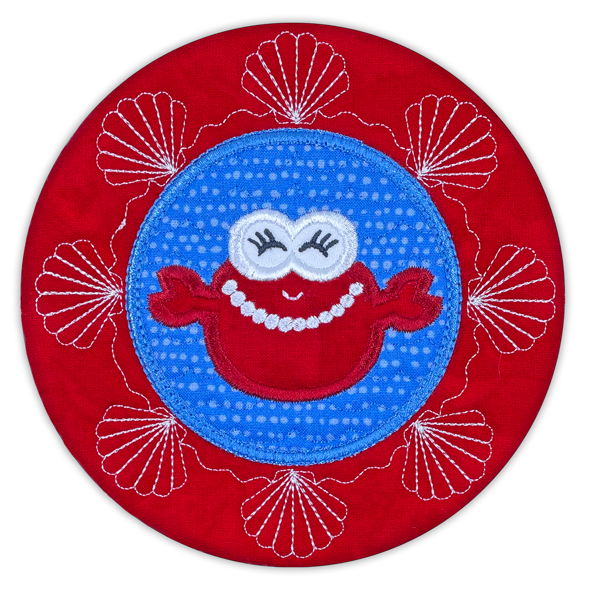 Seaside Sweeties Crab Multi Mats In-the-hoop Machine Embroidery\