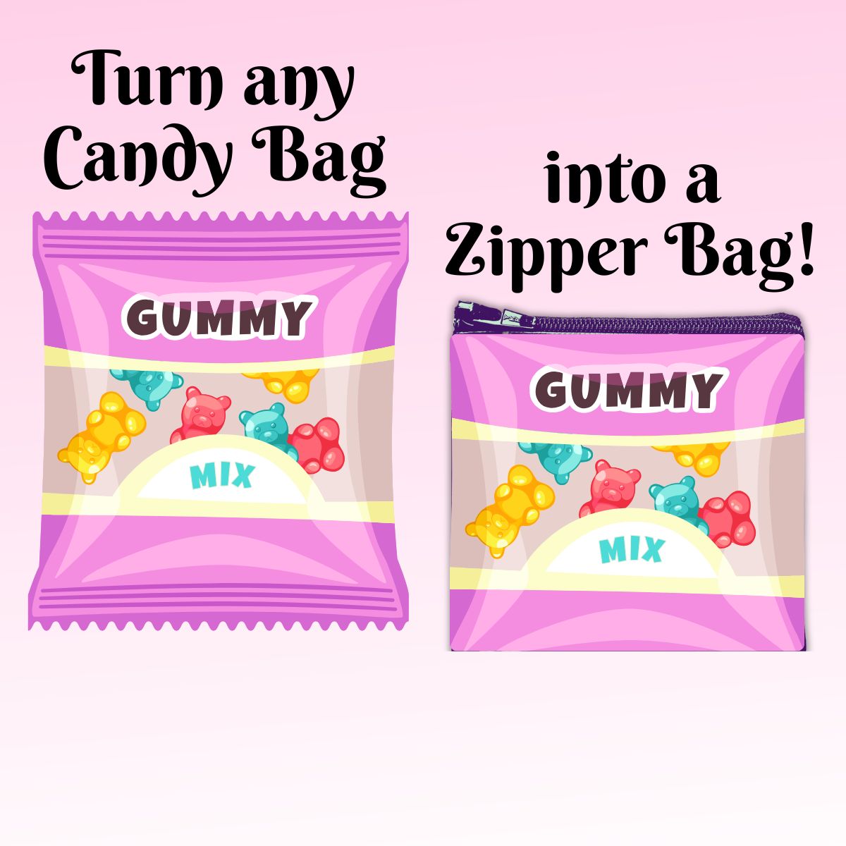 Make it Vinyl Zipper Bags In the Hoop Machine Embroidery Design