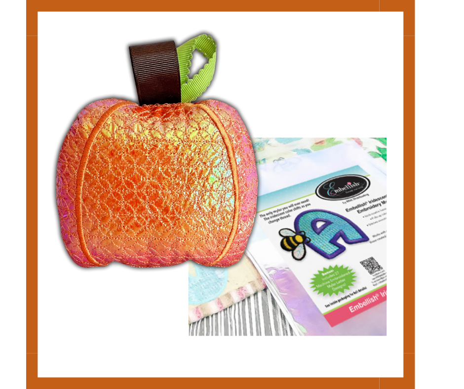 Mylar Pumpkin Bowl Fillers + Tiered Tray Machine Embroidery Design Set