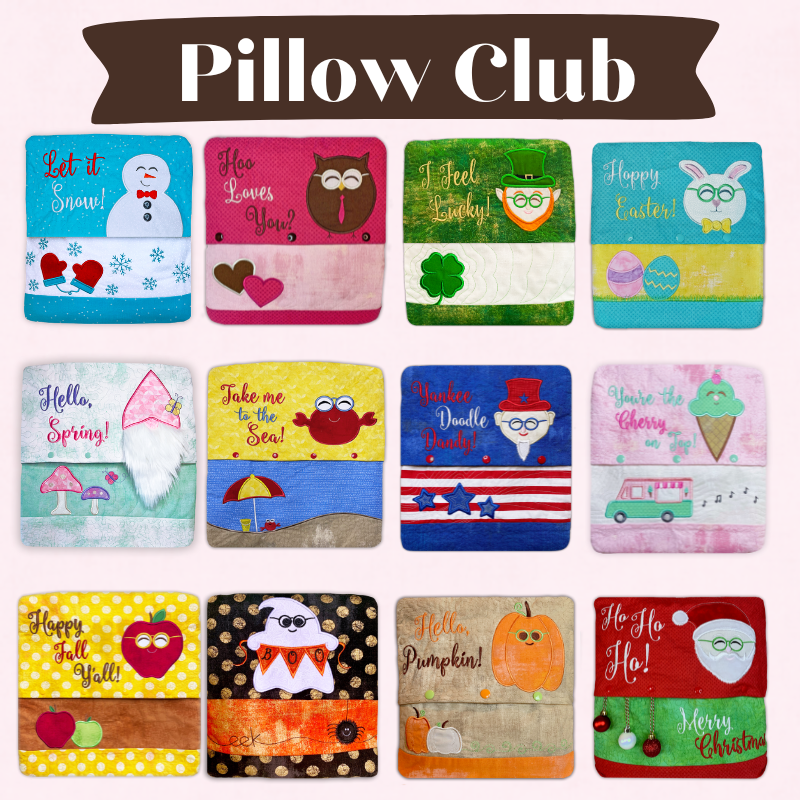 Dealer Club Program - Pickle Pie Seasonal Pillows