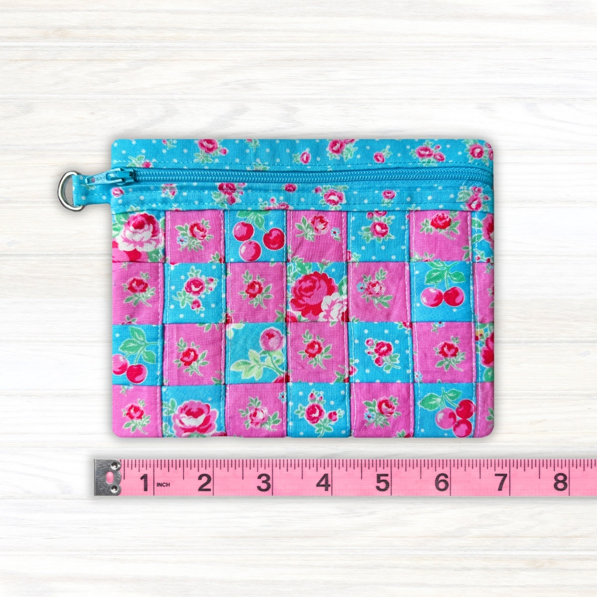 Quilty Cuties Patchwork Zipper Bag In-the-Hoop Machine Embroidery Design