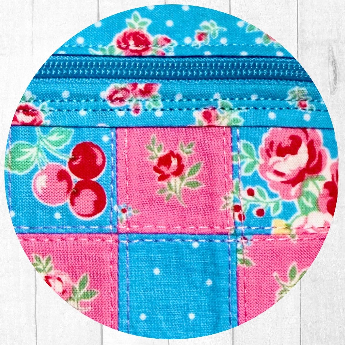 Quilty Cuties Patchwork Zipper Bag In-the-Hoop Machine Embroidery Design
