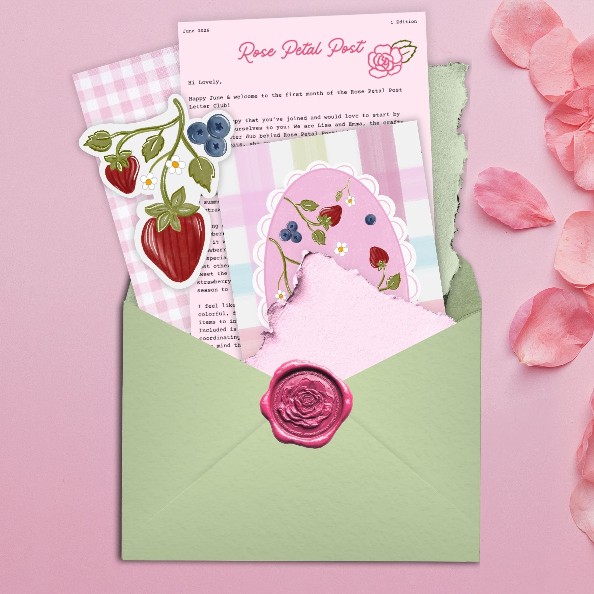 Rose Petal Post Monthly Letter Club
