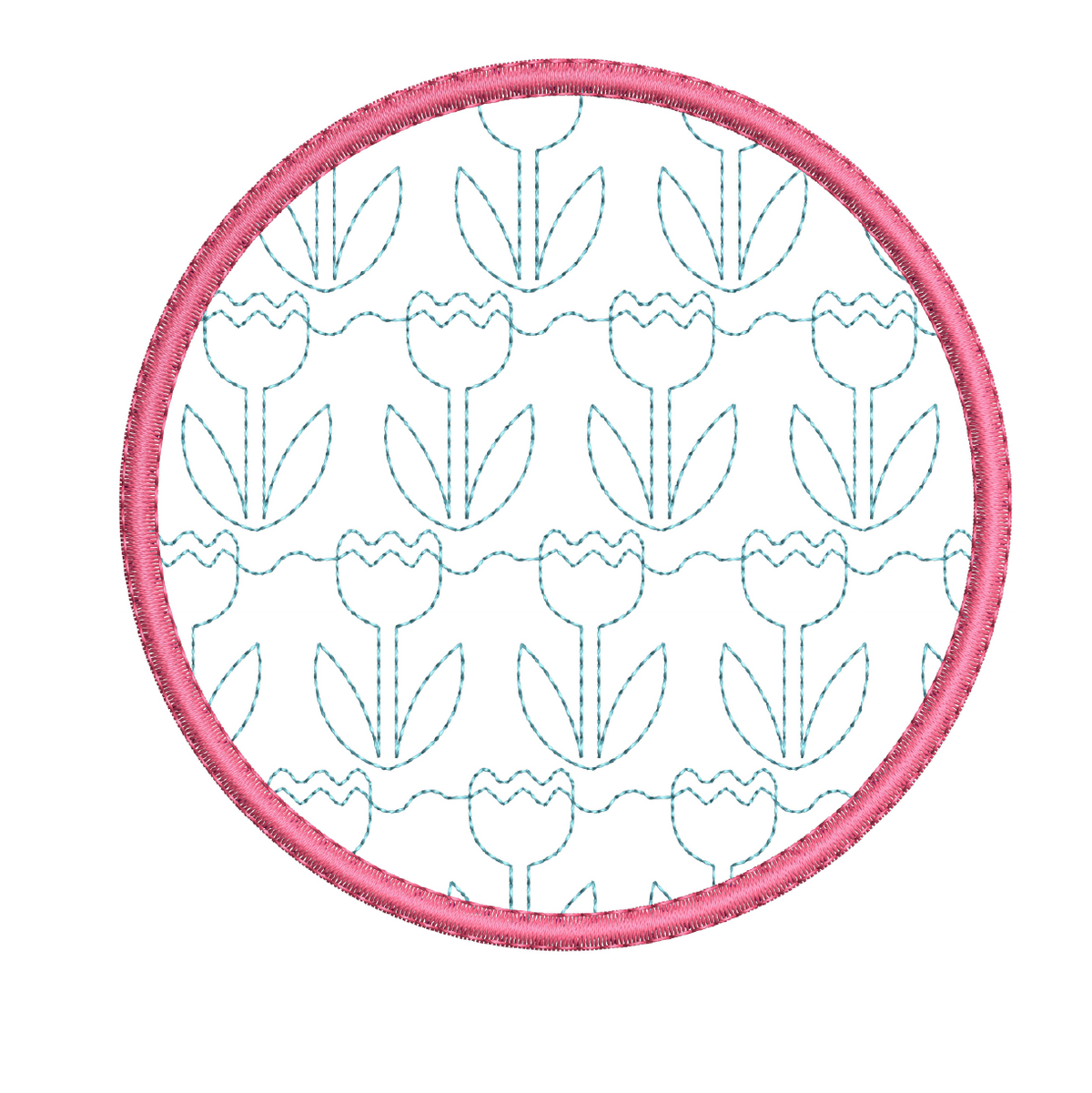 Tulip Towel Toppers In-the-Hoop Machine Embroidery Design Set