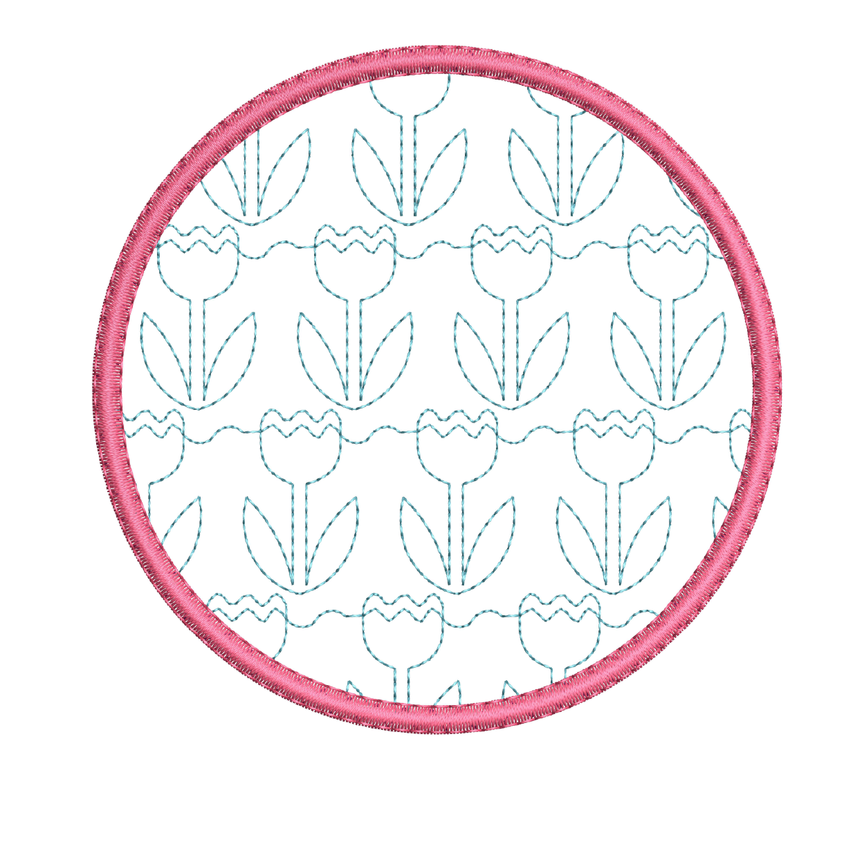 Tulip Towel Toppers In-the-Hoop Machine Embroidery Design Set