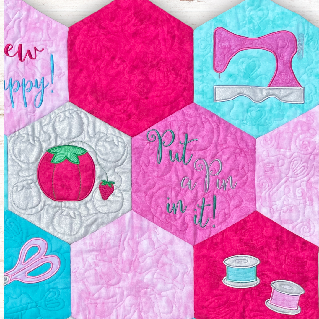 Sew Hexi In-the-Hoop Machine Embroidery Quilt