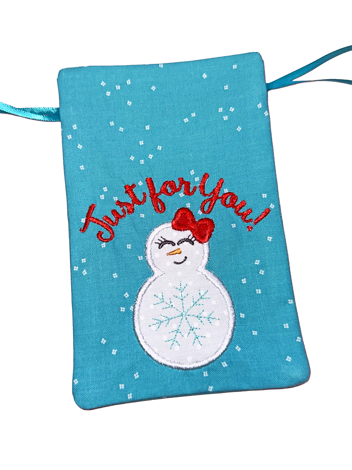 Snowman Treat Bags In the Hoop Machine Embroidery Designs