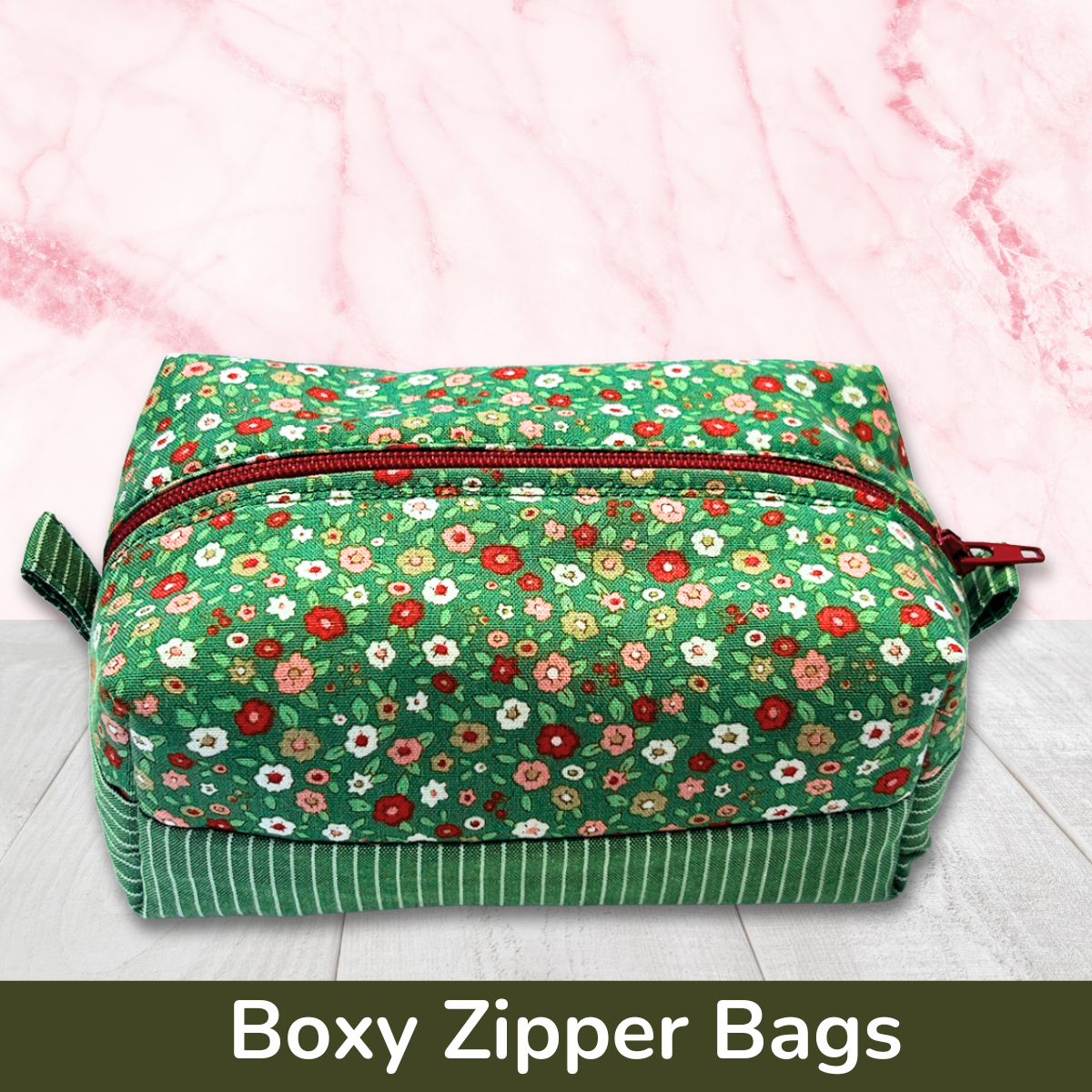 Boxy Zipper Bags In the Hoop Machine Embroidery Designs