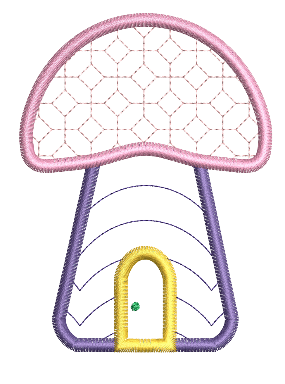 Gnomes & Mushrooms Applique Set