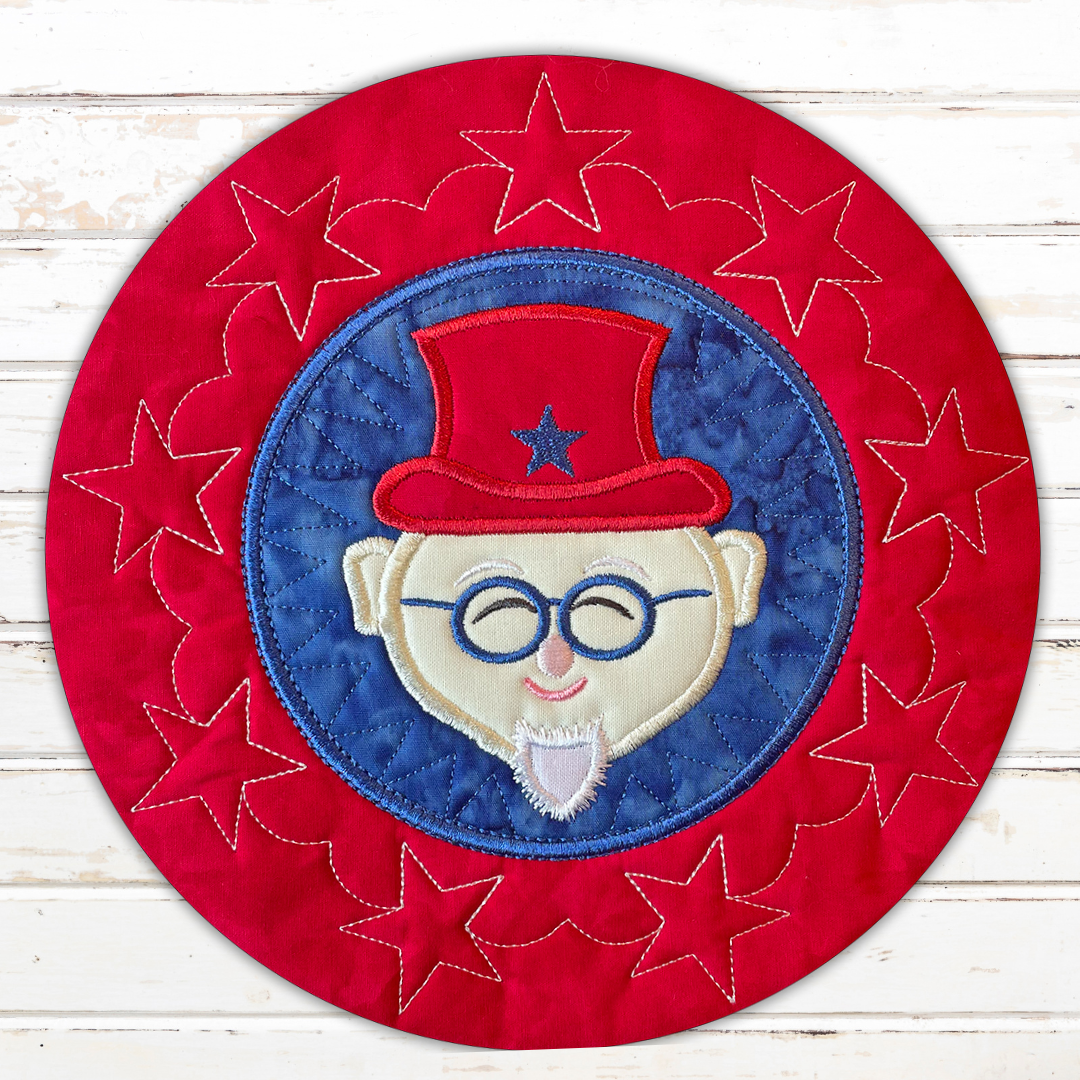 Fabulous 4th Multi Mats In the hoop Embroidery Design