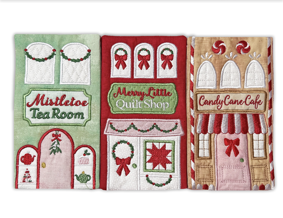 Very Merry Village Collection 1 In the Hoop Machine Embroidery Design Set