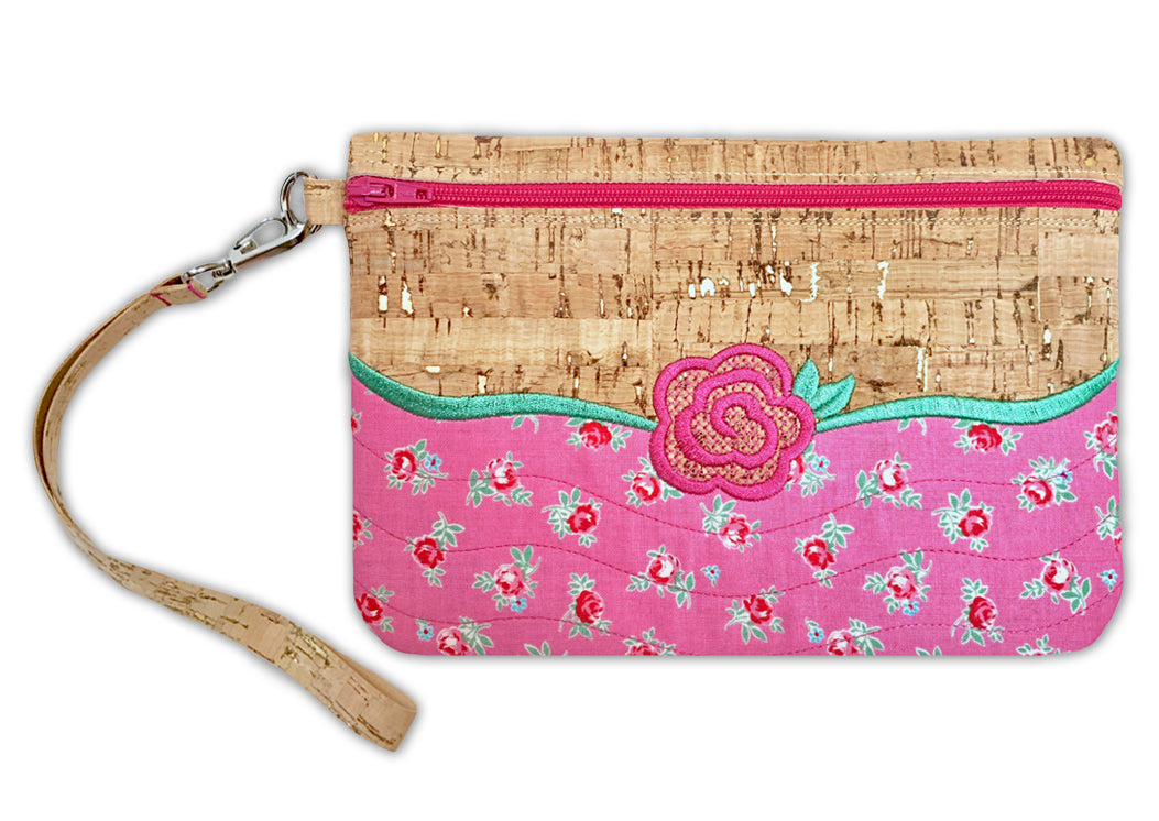 Zippy Cork Bags In the Hoop Machine Embroidery Designs